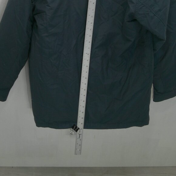 Eddie Bauer Preppy Classic Premium Goose Down Micro Therm Hooded Navy Jacket M - Picture 9 of 13